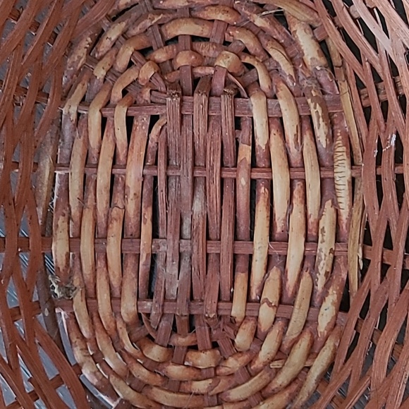 TWO great well made nesting baskets made in The Philippines tan and light yellow - Picture 11 of 14